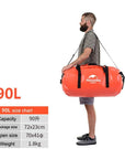 40L/60L/90L/120L Big Capacity Outdoor Waterproof Swimming Bags Lightweight-outdoor-discount Store-Orange 90L-Bargain Bait Box