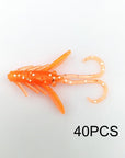 40Pcs/Lot Fishing Lure Soft 3.7Cm/0.8G Grub Artificial Trout Crankbait Panfish-Dreamer Zhou'store-color A-Bargain Bait Box