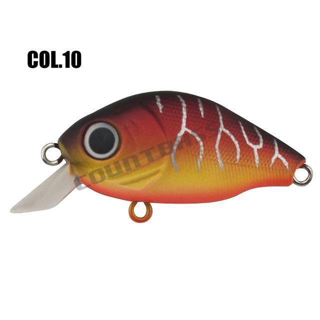 43Mm 7G Crank Bait Hard Plastic Fishing Lures, Countbass Wobbler Freshwater-countbass Official Store-Col 10-Bargain Bait Box