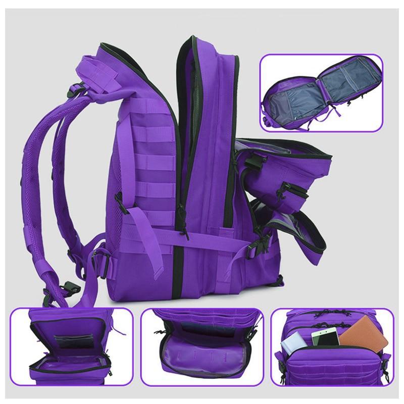 45L Man/Women Hiking Trekking Bag Military Tactical Backpack Army Waterproof-Climbing Bags-Outdoor Explorer Club Store-Black-China-Bargain Bait Box