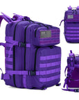45L Man/Women Hiking Trekking Bag Military Tactical Backpack Army Waterproof-Climbing Bags-Outdoor Explorer Club Store-Purple-China-Bargain Bait Box