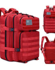 45L Man/Women Hiking Trekking Bag Military Tactical Backpack Army Waterproof-Climbing Bags-Outdoor Explorer Club Store-Red-China-Bargain Bait Box