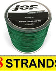 4/8 Braid 500M Pe Braided Fishing Line 4/8 Strand Super Strong Japan-liang1 Store-Green8-1.0-Bargain Bait Box