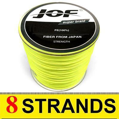 4/8 Braid 500M Pe Braided Fishing Line 4/8 Strand Super Strong Japan-liang1 Store-Yellow6-1.0-Bargain Bait Box