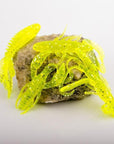 4Pcs Soft Sea Fishing Tackle Jig Swivel Rubber Kit Silicone Bait Protein Soft-Craws-Bargain Bait Box-yellow 2-Bargain Bait Box