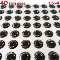 4D Fish Eyes Fly Fishing Lure Eye Realistic Holographic Fly Tying-Self-fishing from the music-3mm 4D 300pcs-Bargain Bait Box