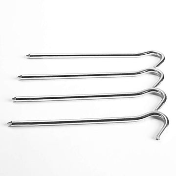4Pcs Camping Tent Pegs Aluminum Stakes Hook Design Pin Outdoor Tent Peg Hiking-Under the Stars123-Bargain Bait Box