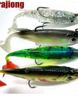 4Pcs Fishing Lures Sea Fishing Tackle Soft Bait Lead Fishing 8Cm/14G-Zejie Fishing Lure Store-White-Bargain Bait Box