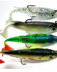 4Pcs Fishing Lures Sea Fishing Tackle Soft Bait Lead Fishing 8Cm/14G-Zejie Fishing Lure Store-White-Bargain Bait Box