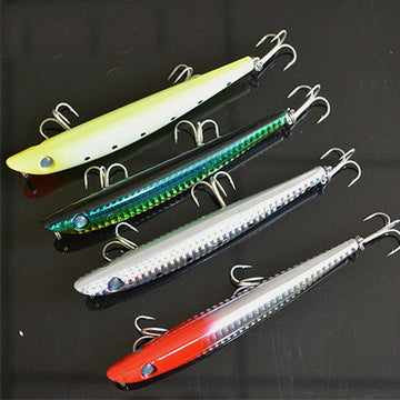 4Pcs Fishing Pencil Minnow Lure Baits Casting Trolling Lures Hook 12Cm/18.5G-Stick Baits-Bargain Bait Box-Bargain Bait Box