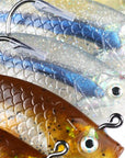 4Pcs Mizugiwa 5" 33.5G Esb Shad Minnow Swimbait Soft Bait Fish Fishing Lure Shad-Rigged Plastic Swimbaits-Fishing&Hunting shop-4PC Color as picture-Bargain Bait Box