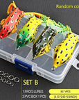 4Pcs/Box Ray Frog Soft Fishing Lures 6G 9G 13G Double Hooks Top Water Ray Frog-DONQL Store-4 pcs 9g-Bargain Bait Box