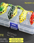 4Pcs/Box Soft Frog Fishing Lures Double Hooks 6G 9G 13G Top Water Ray Frog-DONQL Store-2pcs 9g and 2pcs 13g-Bargain Bait Box
