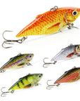5 Color 2.5"/8.6G Popular Vib 3D Eyes Fishing Bait Slow Sinking Fish-Lipless Baits-Bargain Bait Box-A-Bargain Bait Box