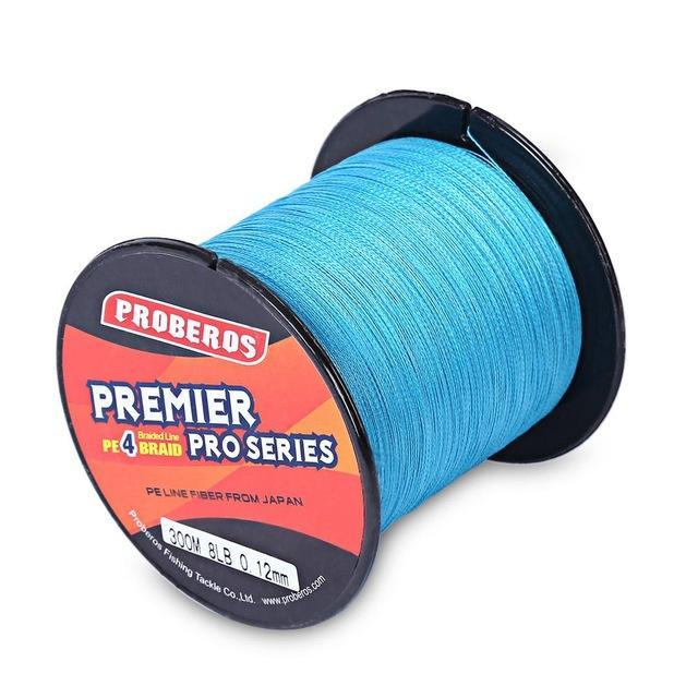 5 Colors 300M Pe Braided Fishing Line 4 Stands 6Lbs To 80Lb Super Strong Fishing-Shenzhen Outdoor Fishing Tools Store-Blue-0.4-Bargain Bait Box