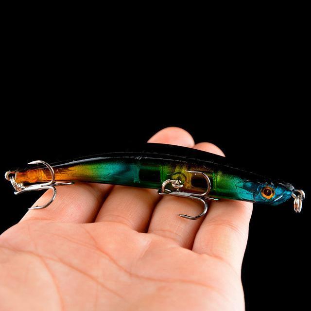 5 Colors Bend Hard Minnow Fishing Lures 7.5Cm 6.5G Wobblers Artificial Bait Bass-Lingyue Fishing Tackle Co.,Ltd-C2-Bargain Bait Box