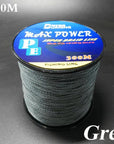 5 Colors Max Power Super Strong 300M 330Yards Pe Braided Fishing Line 4 Stands-ACEXPNM Angler & Cyclist's Store-Grey-0.4-Bargain Bait Box
