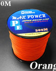 5 Colors Max Power Super Strong 300M 330Yards Pe Braided Fishing Line 4 Stands-ACEXPNM Angler & Cyclist's Store-Yellow-0.4-Bargain Bait Box