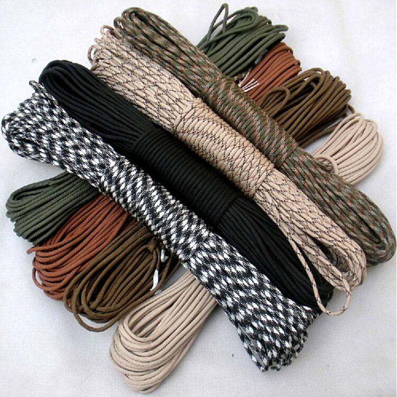 5 Meters Dia.4Mm 7 Stand Cores Paracord For Survival Parachute Cord Lanyard-Extreme outdoors Store-193 Black-31m-Bargain Bait Box