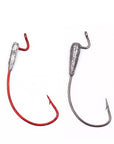 5 Pcs Fishing Crank Hook Soft Bait Lead Hook Fishing Tackle Red 2G/Gray 3.5G-Fishhooks-LoveSport Store-Bargain Bait Box