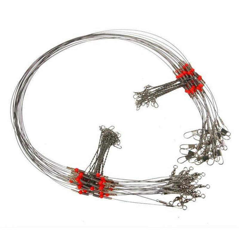 5 Pcs Fishing Wire Leader Trace With Snap Fishing Lure Fishing Wire Leaders-Jessica&#39;s Store-Bargain Bait Box