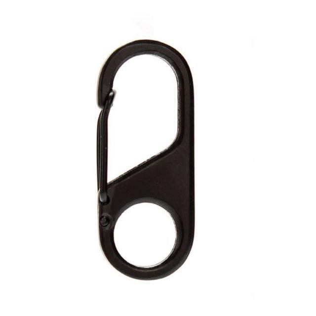 5 Pcs/Lot Outdoor Camping Snap Safety Hook Stainless Steel Carabiner Key Chain-Younger Climb Store-Black-Bargain Bait Box