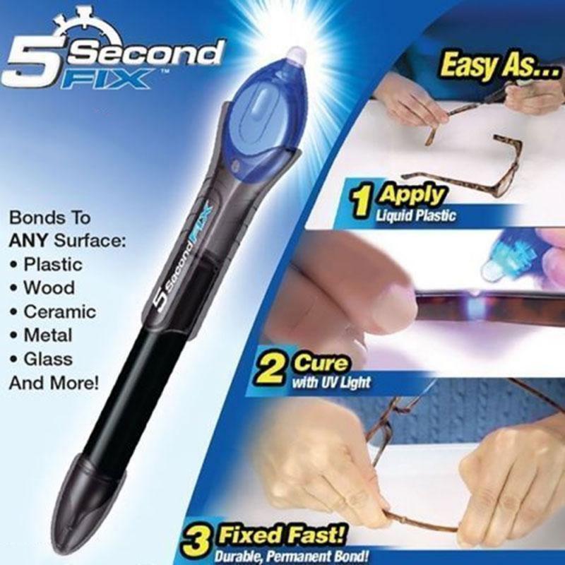 5 Second Fix Uv Light Repair Tool With Glue Super Powered Liquid Plastic Welding-Professional Sports And Entertainment Store-Bargain Bait Box