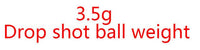 50 Pcs Lead Drop With A Line Clip-Dropshot Weights-Bargain Bait Box-Three point five g-Bargain Bait Box