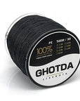 500M 8 Strands Fishing Line Multifilament Pe Line 8 Weaves Strong Braided Wire-HD Outdoor Equipment Store-Black-1.0-Bargain Bait Box