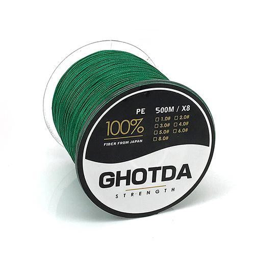 500M 8 Strands Fishing Line Multifilament Pe Line 8 Weaves Strong Braided Wire-HD Outdoor Equipment Store-Green-1.0-Bargain Bait Box