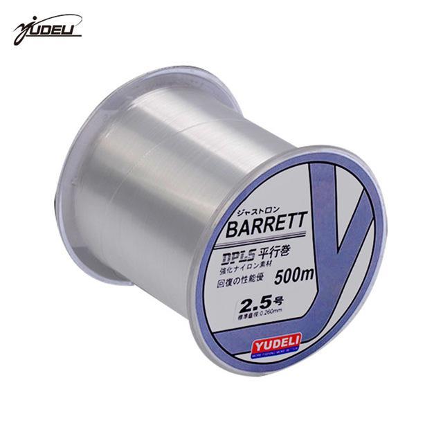 500M Barrett Brand Super Strong Japan Monofilament Nylon Fishing Line 8 10 30 40-YUDELI FISHING TACKLE Store-white-0.8-Bargain Bait Box