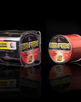 500M Fishing Line Nylon Fishing Super Strong Nylon Transparent Monofilament Line-Jesen Store-Red-0.4-Bargain Bait Box