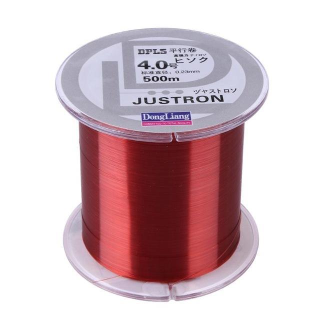 500M Fluorocarbon Resin Nano Strong Leader Line Outdoor Sea Fishing Rope Durable-Sportsknowledge Store-Red-2.0-Bargain Bait Box