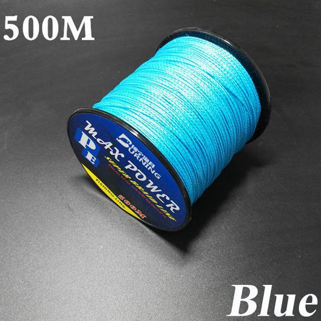 500M Germen Quality Max Power Series 4 Strands Super Strong Japan-ACEXPNM Angler & Cyclist's Store-Blue-0.4-Bargain Bait Box