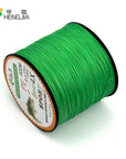 500M Hengjia High Quality Strong Multi-Color Brand Max Series Multifilament Pe-HengJia Trade co., Ltd-green-0.8-Bargain Bait Box