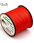 500M Hengjia High Quality Strong Multi-Color Brand Max Series Multifilament Pe-HengJia Trade co., Ltd-red-0.8-Bargain Bait Box