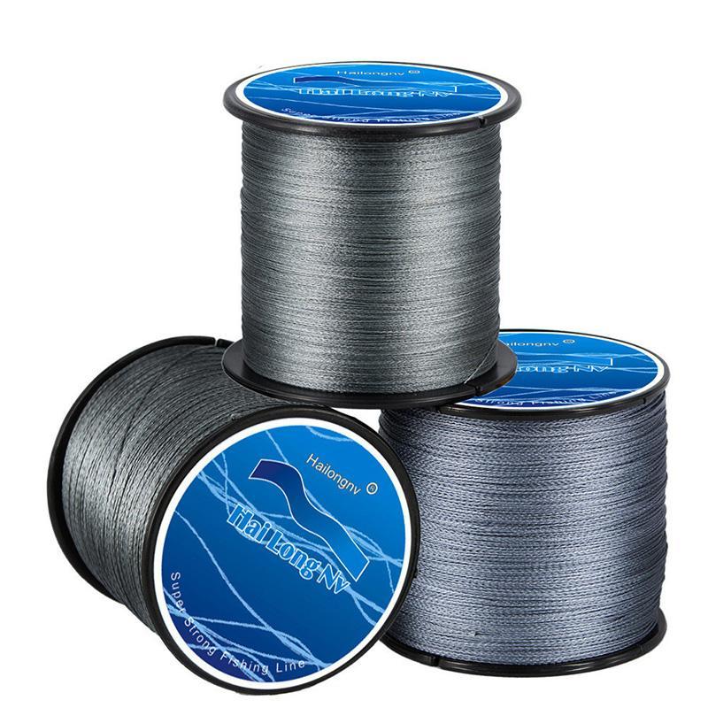 500M Pe Braided Fishing Line 4 Strands Braid Wires Line Rally Test 8 To 100Lb-Sports fishing products-Yellow-0.4-Bargain Bait Box