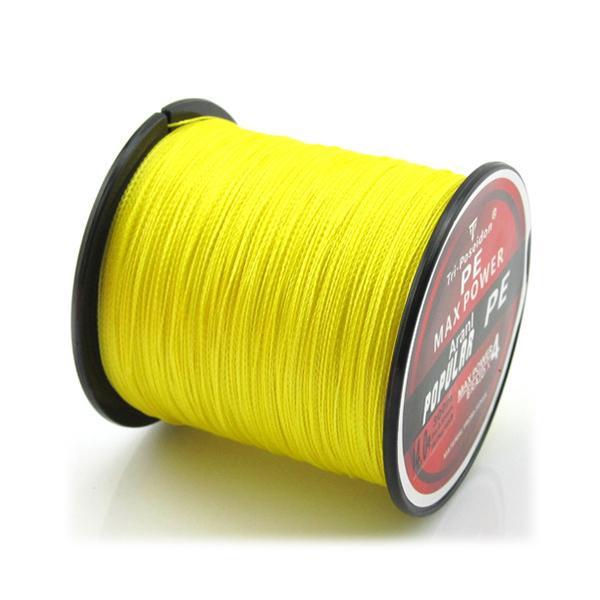 500M Pe Braided Fishing Line Gray Green White Red Blue Yellow Spectra-NUNATAK Fishing Store-Yellow-0.4-Bargain Bait Box