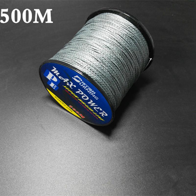 500M Pe Braided Line Extreme Fishing Line Agepoch Super Strong Dyneema Spectra-Samezone fishing Store-Light Grey-0.4-Bargain Bait Box