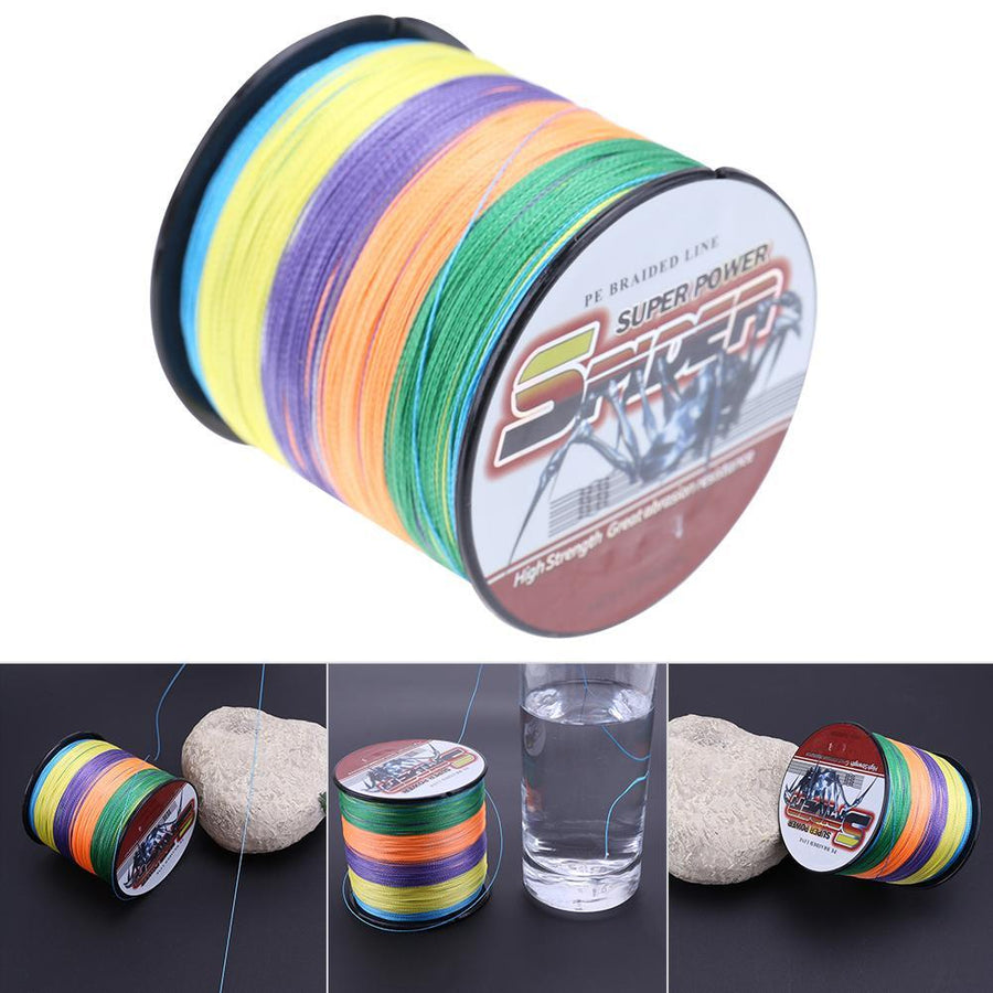 500M Pe Multifilament Braided Fishing Line Colorful Weaving Strong 4 Strands-Under the Stars123-0.6-Bargain Bait Box