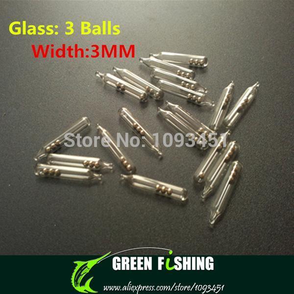 50Pcs 3Mm 3 Balls Jig Glass Rattles Insert Tube Rattles Shake Attract Fly Tie-Rattles-Bargain Bait Box-Bargain Bait Box