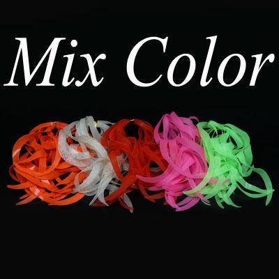 50Pcs Multiple Color Silicone Skirts Streamer Spinnerbait Buzzbait Rubber Jig-Skirts &amp; Beards-Bargain Bait Box-Mix Color 50PCS 1-Bargain Bait Box