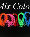 50Pcs Multiple Color Silicone Skirts Streamer Spinnerbait Buzzbait Rubber Jig-Skirts & Beards-Bargain Bait Box-Mix Color 50PCS-Bargain Bait Box