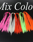 50Pcs Multiple Color Silicone Skirts Streamer Spinnerbait Buzzbait Rubber Jig-Skirts & Beards-Bargain Bait Box-Mix Color 50PCSMix-Bargain Bait Box