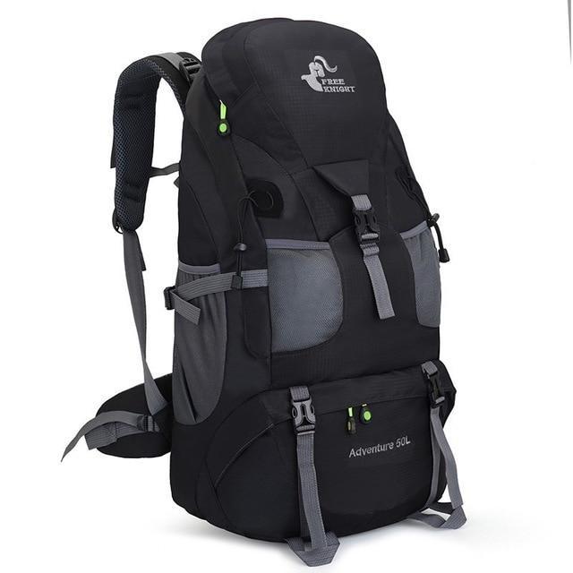50L Camping Backpack Hiking Waterproof Trekking Bag Man/Woman Outdoor Travel-Climbing Bags-Outdoor Explorer Club Store-Black-China-Bargain Bait Box