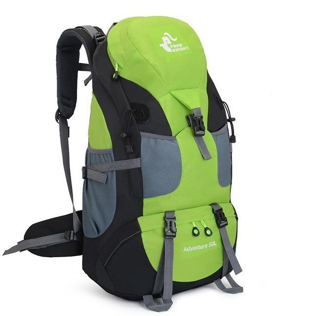 50L Camping Backpack Hiking Waterproof Trekking Bag Man/Woman Outdoor Travel-Climbing Bags-Outdoor Explorer Club Store-Green-China-Bargain Bait Box