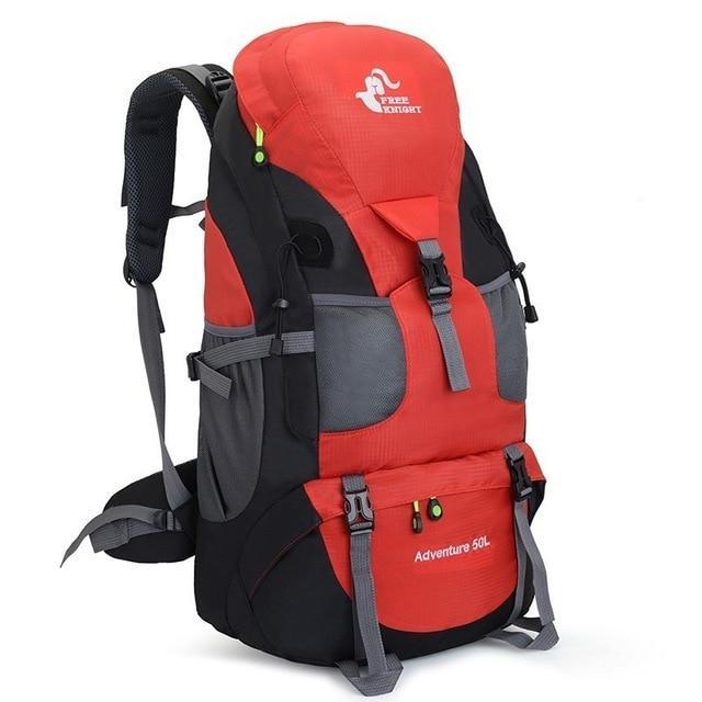 50L Camping Backpack Hiking Waterproof Trekking Bag Man/Woman Outdoor Travel-Climbing Bags-Outdoor Explorer Club Store-Red-China-Bargain Bait Box