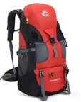 50L Camping Backpack Hiking Waterproof Trekking Bag Man/Woman Outdoor Travel-Climbing Bags-Outdoor Explorer Club Store-Red-China-Bargain Bait Box