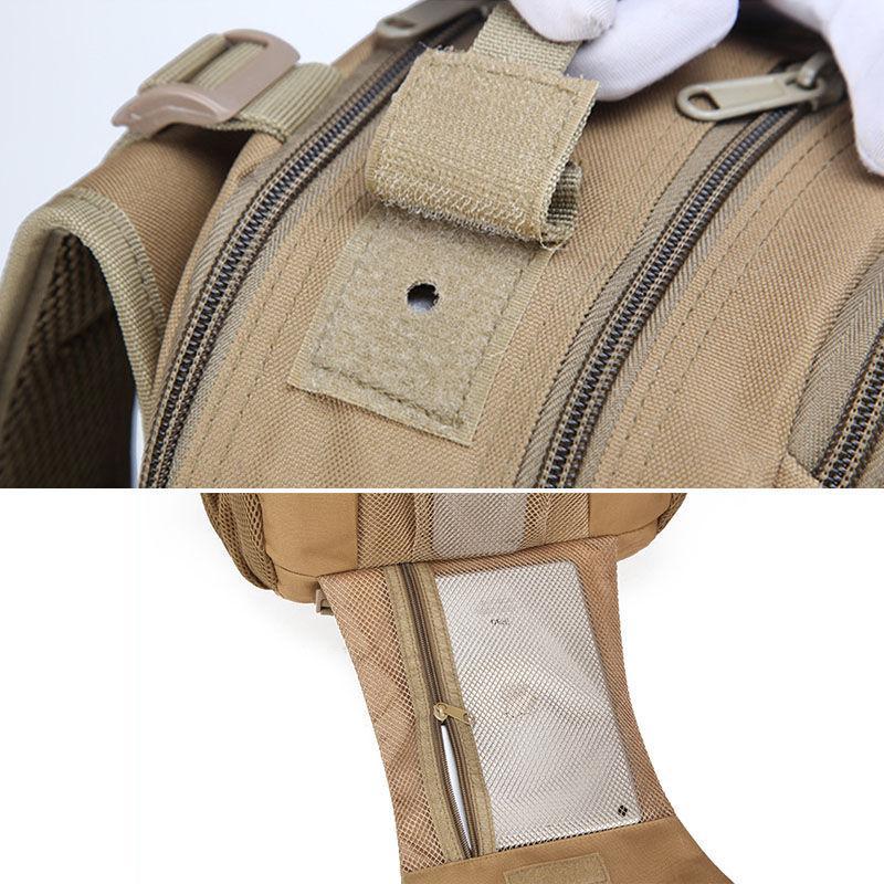 50L Molle Camping Rucksack Tactical Military Backpack Bags Waterproof-Vanchic Outdoor Store-Black-Bargain Bait Box