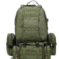 50L Molle Tactical Backpack Waterproof 600D Assault Outdoor Travel Hiking-Yunvo Outdoor Sports CO., LTD-Green-Bargain Bait Box